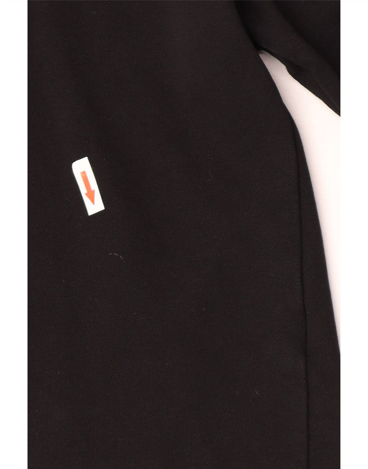 Dkny Dame Grafisk Oversized Sweatshirt Jumper UK 10 Lille Sort Bomuld