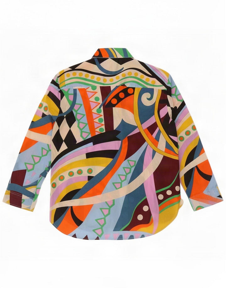Zara skjortebluse til kvinder UK 14 Medium Multicolored Paisley
