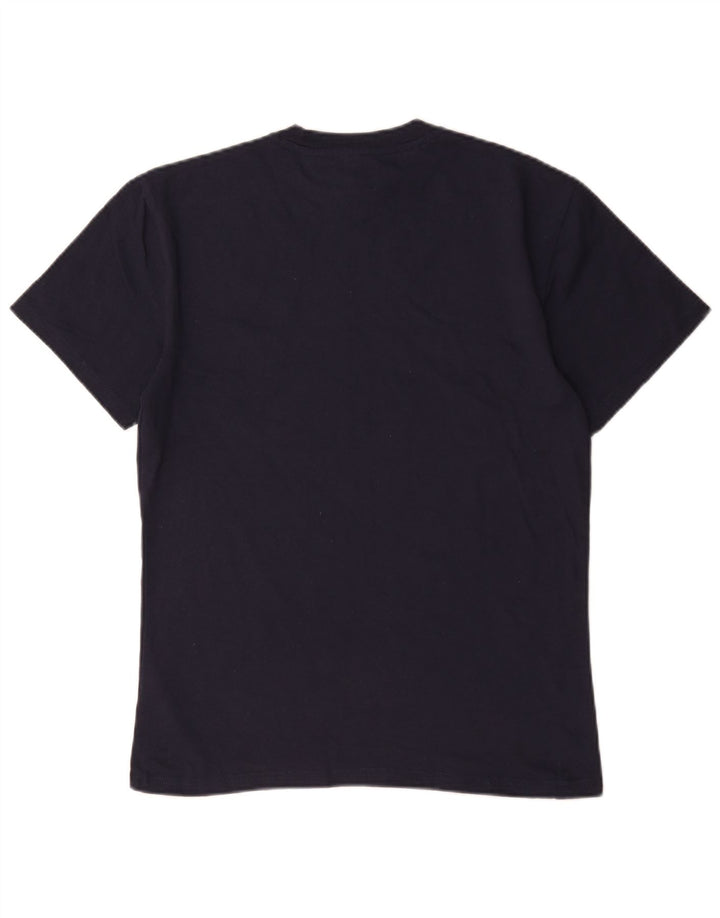 Tommy Hilfiger Herre grafisk T-shirt Top Medium Navyblå Bomuld