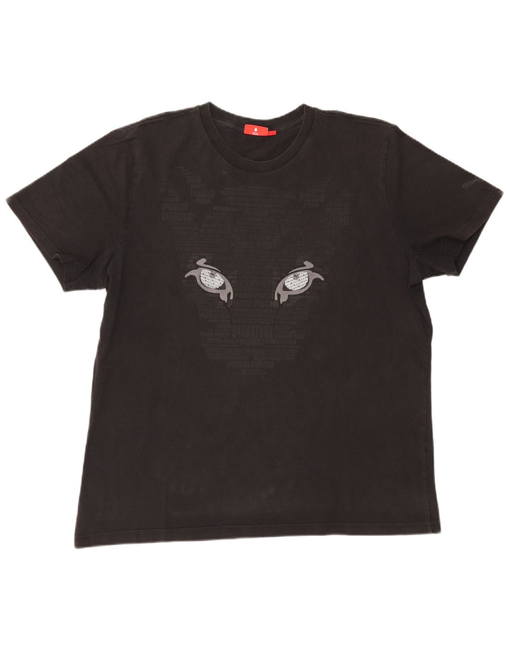 Puma Herre Grafisk T-Shirt Top XL Sort