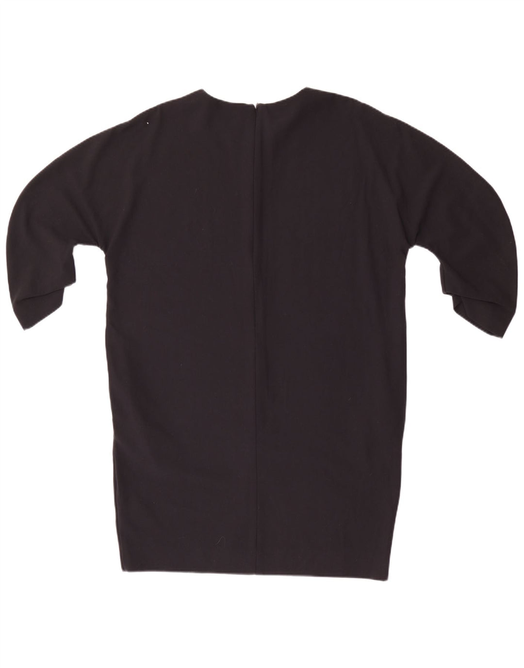 Cos Dame 3/4 ærmer Oversized Shift Kjole EU 40 Medium Sort Viscose
