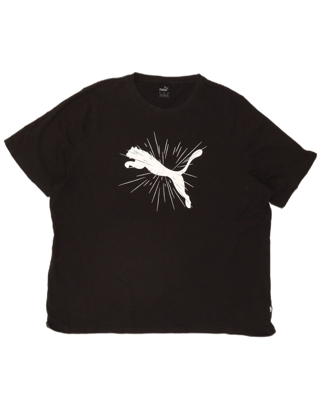 Puma Herre Grafisk T-Shirt Top 2XL Sort