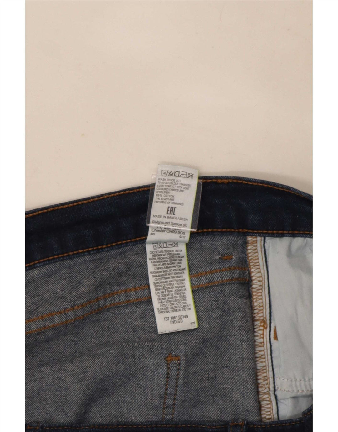 Marks & Spencer Dame Slim Bootcut Jeans UK 14 Large W32 L29 Navy Blue