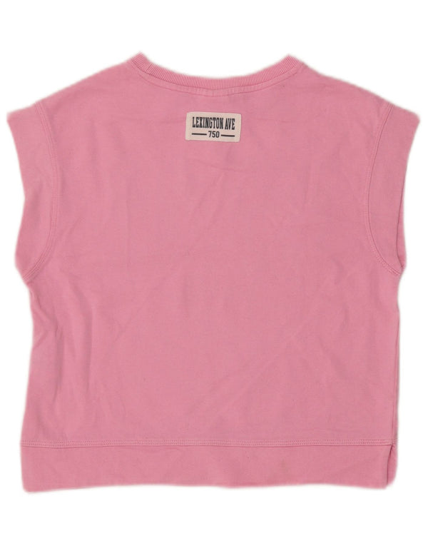 ZARA Girls New York City Ærmeløs grafisk T-shirt top 9-10 år Pink