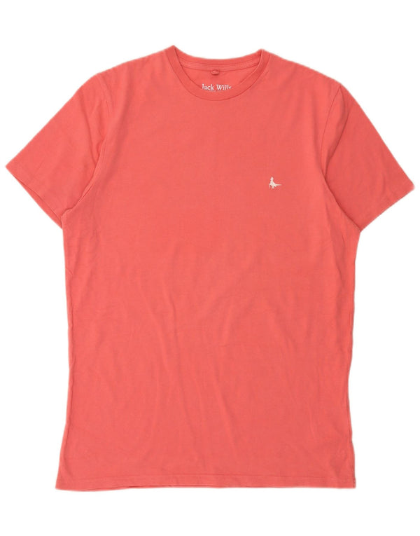 Jack Wills Herre Classic Fit T-shirt Top Medium Pink Bomuld