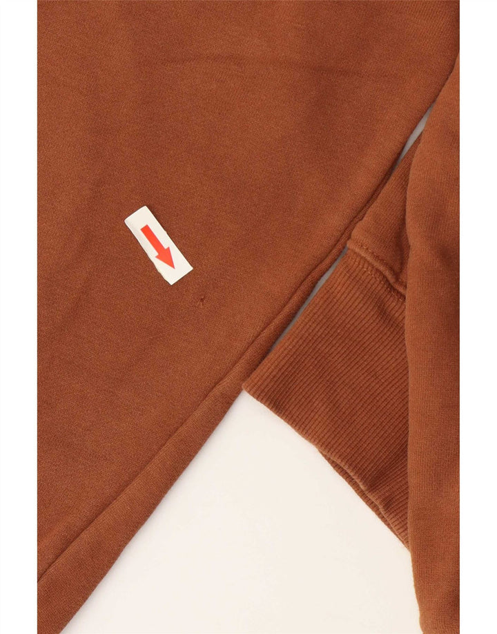 Marks & Spencer Sweatshirt med lynlås til mænd, stor brun bomuld