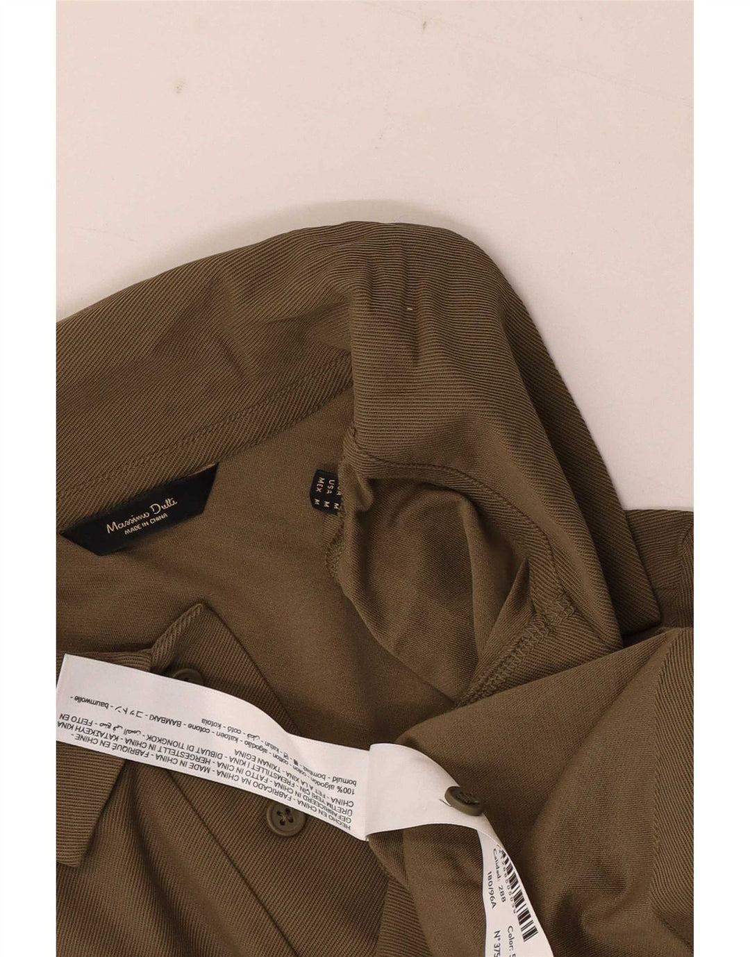 Massimo Dutti Herre poloshirt Medium Khaki Bomuld