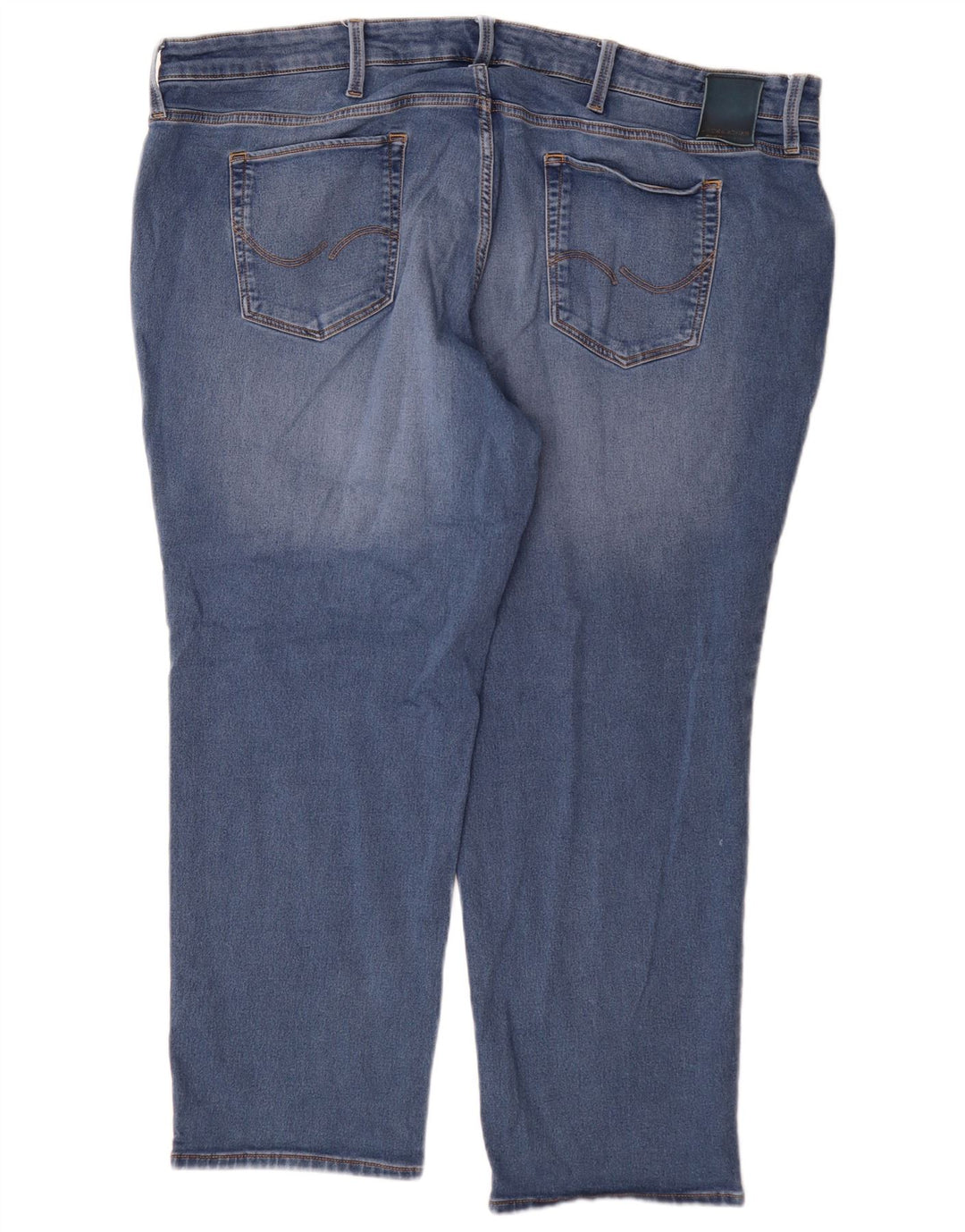Jack & Jones Straight Jeans til mænd W48 L30 Blå Bomuld