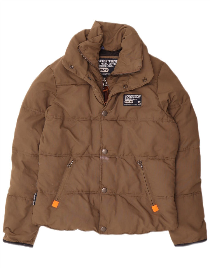 Superdry Polstret Damejakke UK 14 Medium Beige Nylon
