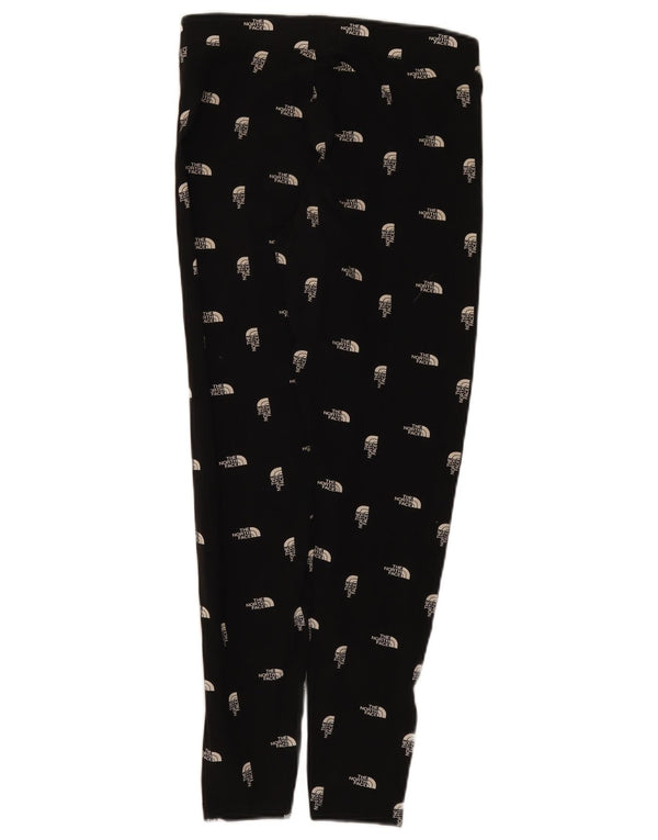 The North Face Kvinders Grafiske Leggings UK 12 Medium Sort Bomuld