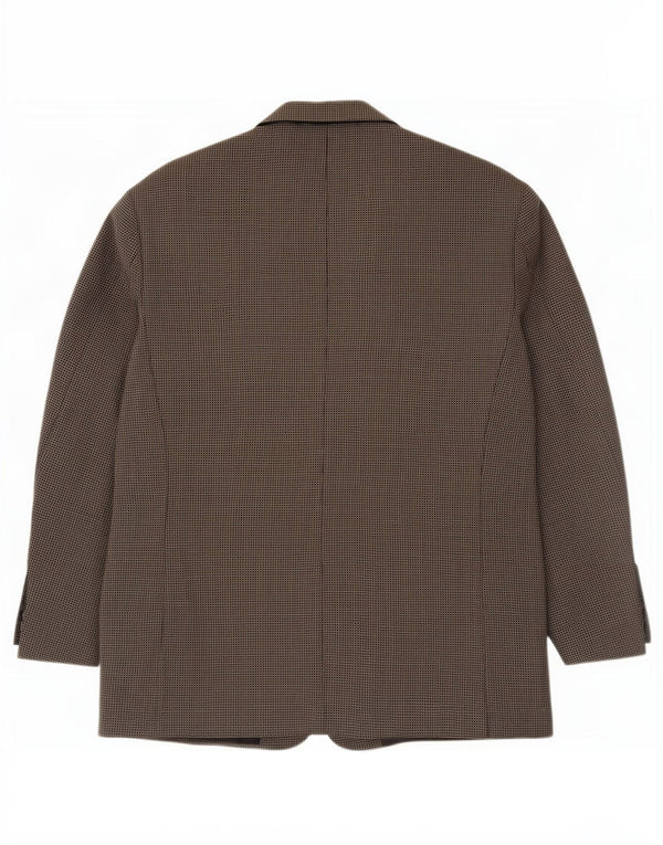 Marks & Spencer Herre 3-knaps blazerjakke UK 44 XL Grå Gingham New Wool