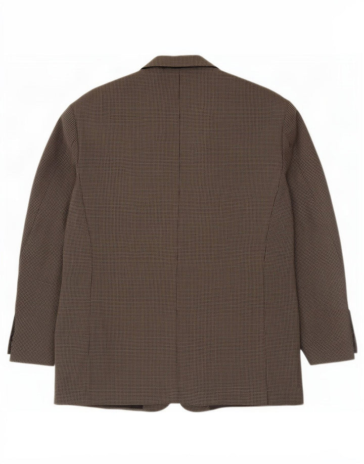 Marks & Spencer Herre 3-knaps blazerjakke UK 44 XL Grå Gingham New Wool