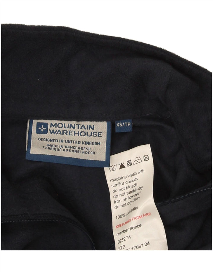 Mountain Warehouse Herre lynlås hals fleece jumper XS marineblå polyester