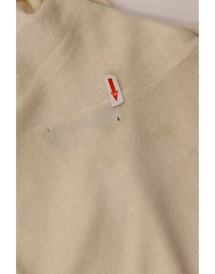 Marks & Spencer Dame Open Cardigan Sweater UK 14 Medium Beige Akryl