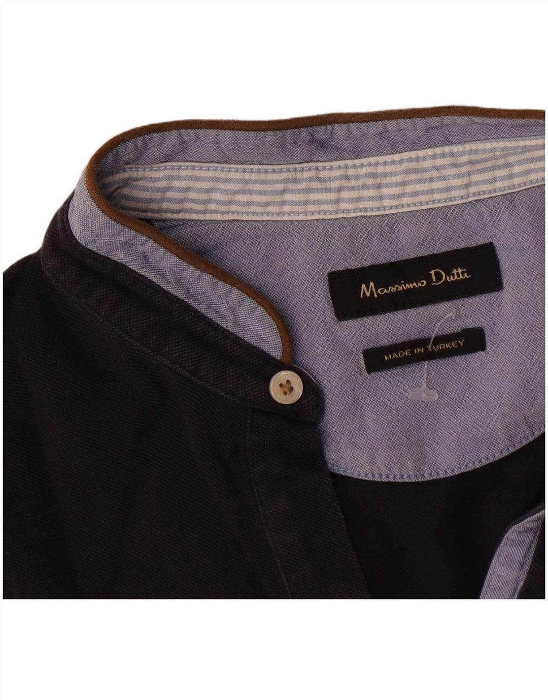 Massimo Dutti herre poloshirt Medium marineblå Colourblock Bomuld