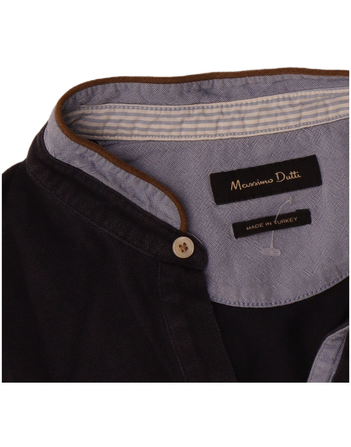 Massimo Dutti herre poloshirt Medium marineblå Colourblock Bomuld