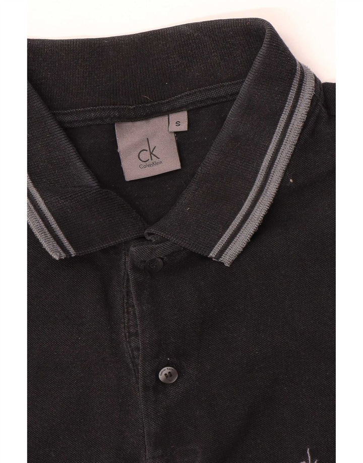 Calvin Klein herre poloshirt Lille sort stribet