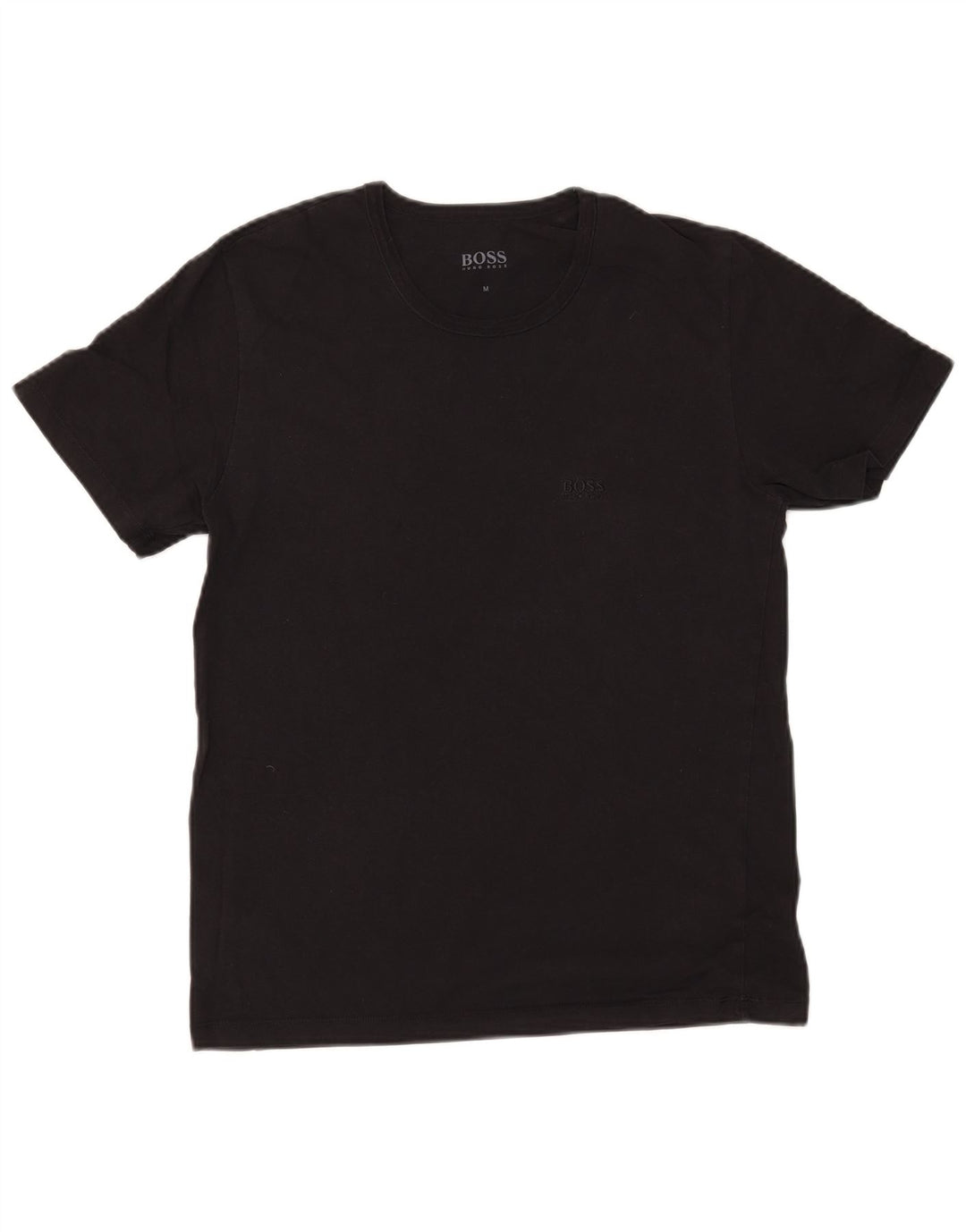 Hugo Boss Herre T-Shirt Top Medium Sort Bomuld