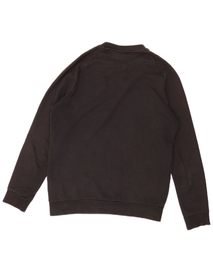 Adidas Herre Loose Fit Sweatshirt Jumper lille sort bomuld