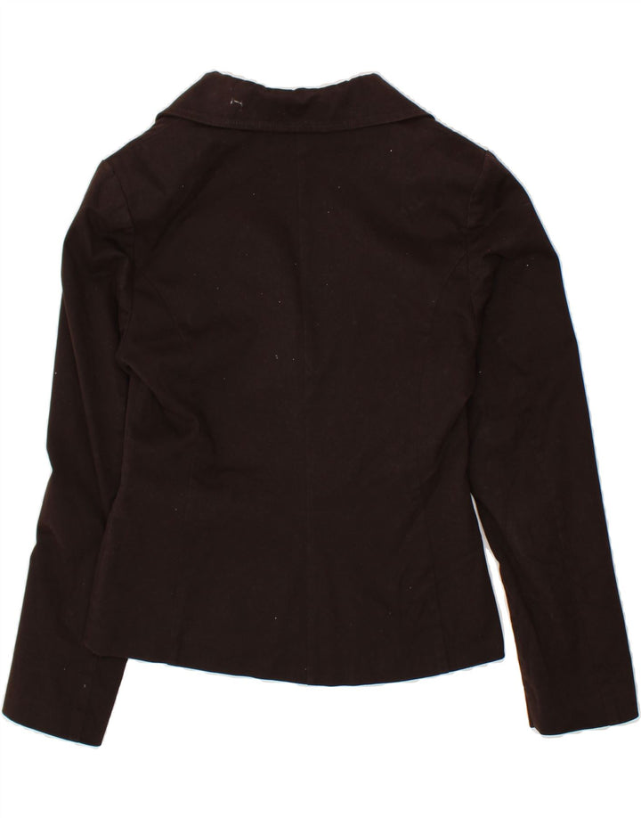 ROCCOBAROCCO Womens 4 Button Blazer Jacket IT 44 Medium Brown Cotton Vintage Roccobarocco and Second-Hand Roccobarocco from Messina Hembry 