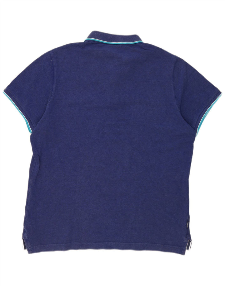 Superdry herre poloshirt 3XL blå bomuld