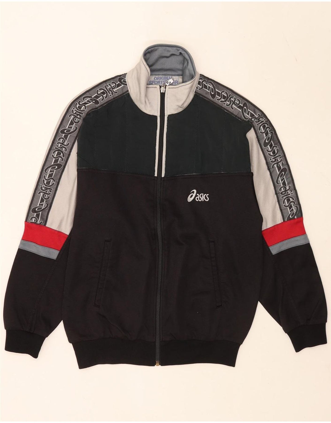 Asics Herre grafisk træningsdragt Topjakke IT 46 Lille Sort Colourblock