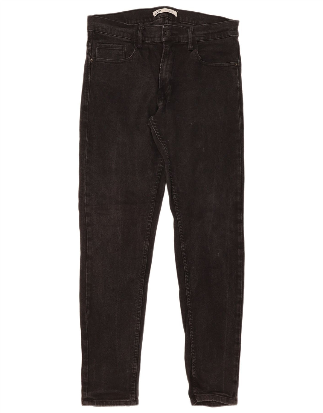 Zara Herre Slim Jeans EU 44 Large W34 L31 Sort