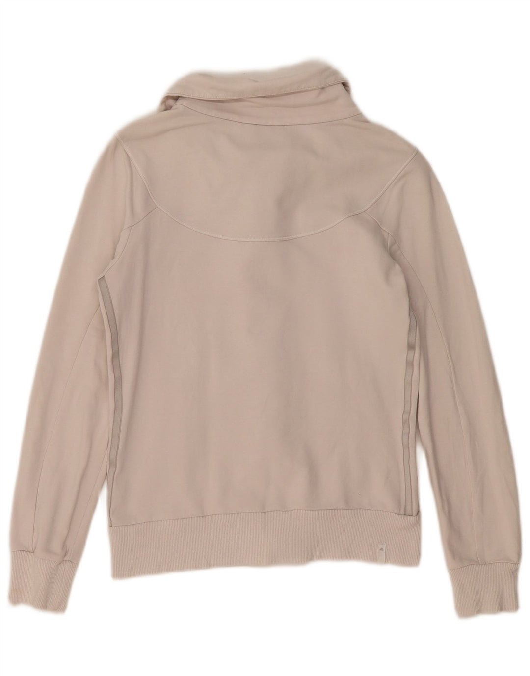 ADIDAS træningsdragt topjakke til kvinder UK 10 Lille hvid bomuld