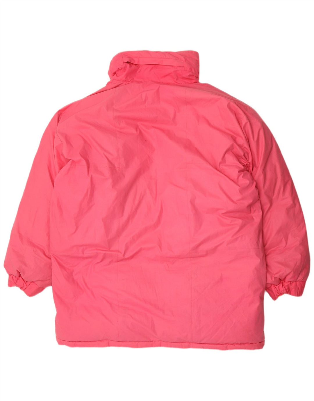Vintage herre hætte polstret frakke UK 42 XL Pink Polyester