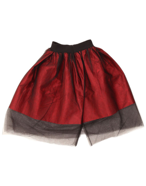 Vintage kvinders Tutu-nederdel W20 3XS Burgundy