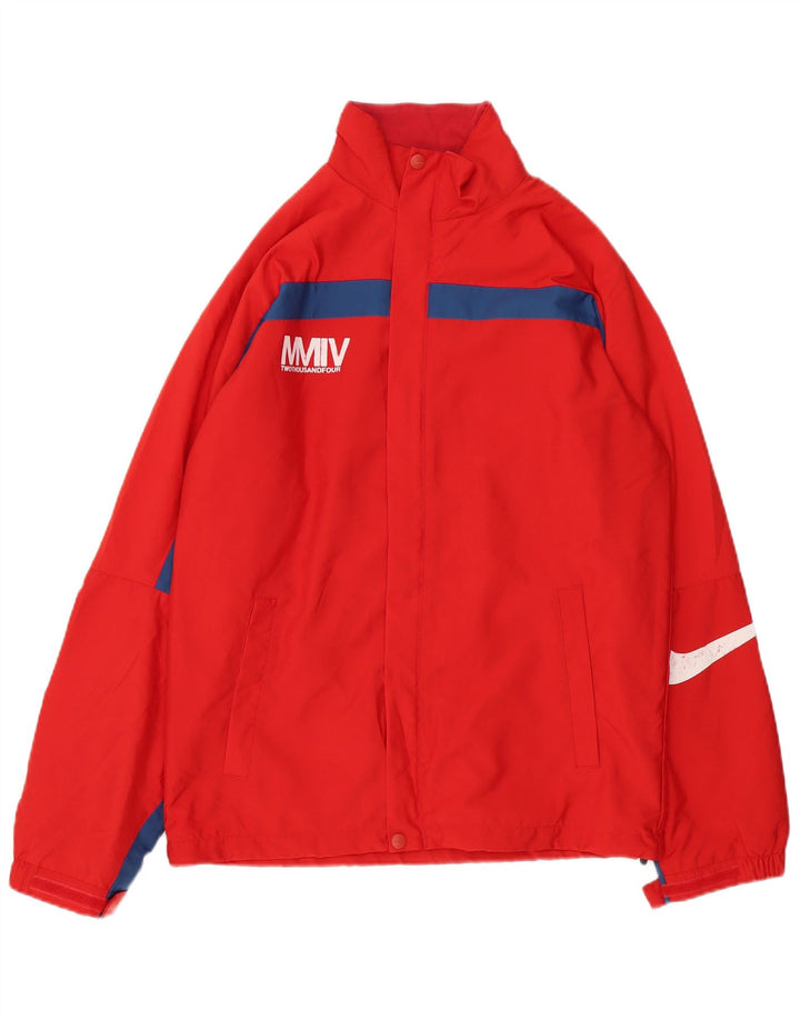 Nike Grafisk regnjakke til mænd UK 36 Small Red Colourblock Polyester