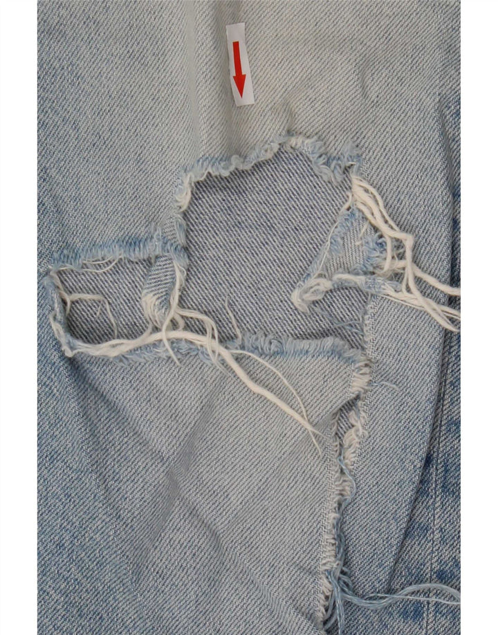 Reiss Kvinders Distressed Cropped Jeans W29 L26 Blå Bomuld