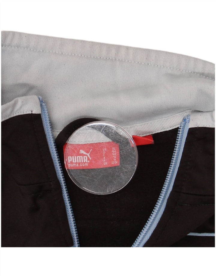 PUMA drenge grafisk træningsdragt topjakke 13-14 år Sort Colourblock