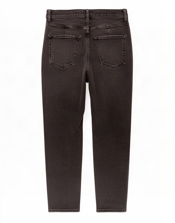Marks & Spencer Dame Mom Tapered Jeans UK 8 Small W26 L25 Black