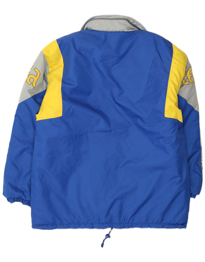 Legea Herre Grafisk Loose Fit Skijakke UK 38 Medium Blue Colourblock