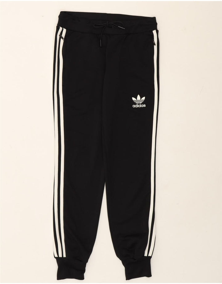 Adidas Dame træningsdragt Bukser Joggers UK 10 Small Black Polyester