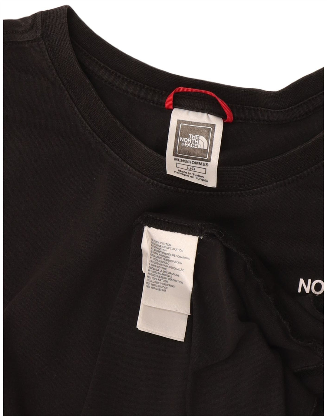 The North Face Herre Grafisk T-Shirt Top Stor Sort Bomuld