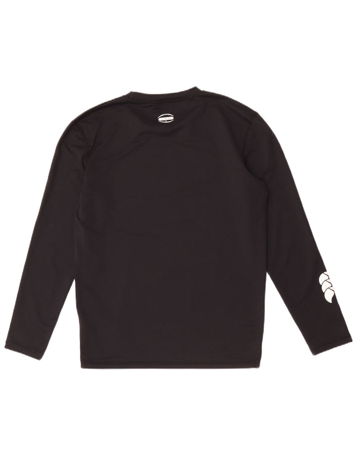 Canterbury Herre grafisk top langærmet lille sort nylon