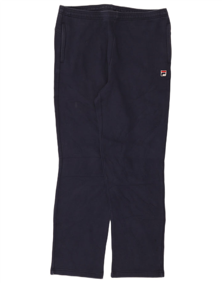 Fila Dame træningsdragt Bukser UK 16 Large Navy Blue Bomuld