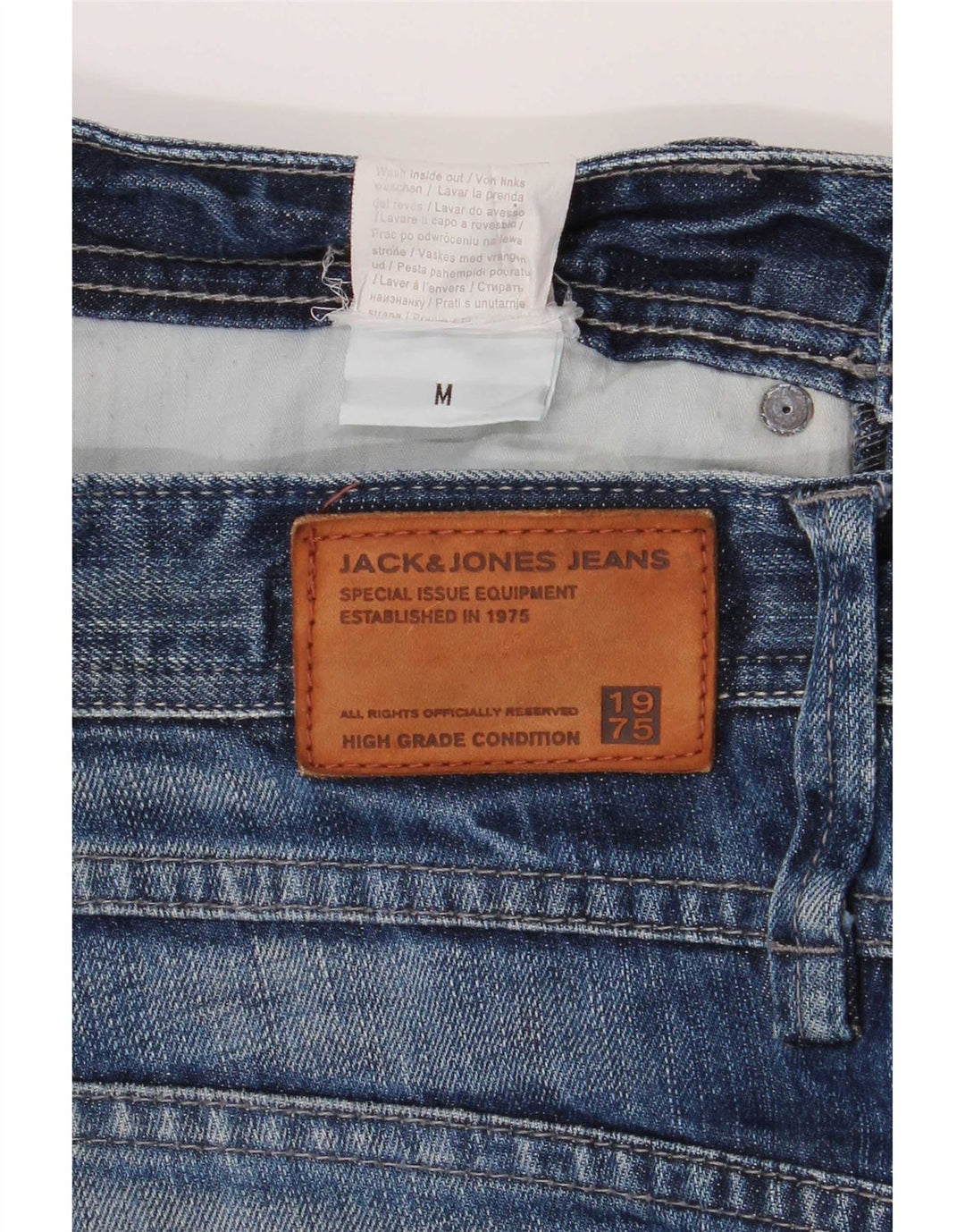 Jack & Jones Herre Distressed Denim Shorts Medium W32 Blå Bomuld