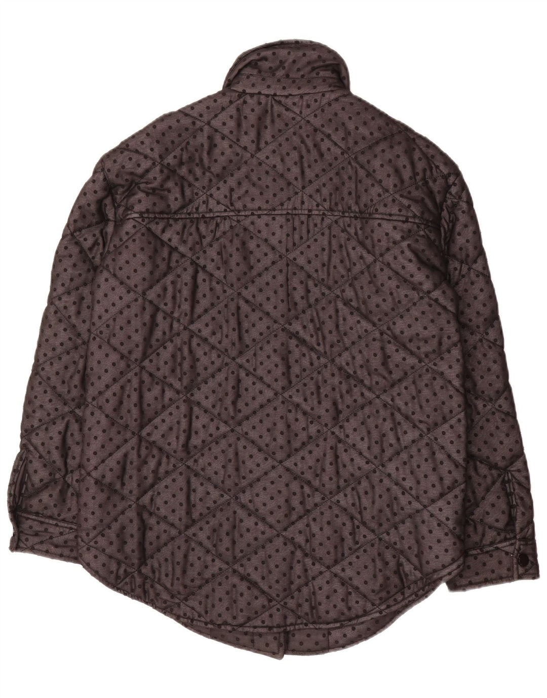 Phase Eight Dame Oversized Quiltet Jakke UK 8 Small Black Spotted