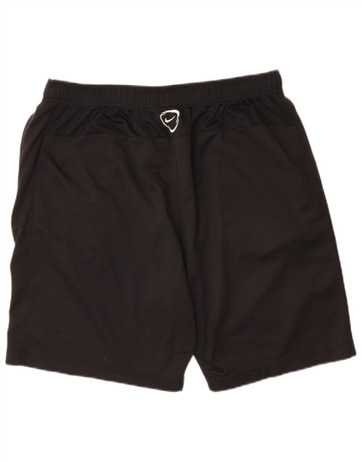 Nike Herre Dri Fit grafiske sportsshorts XL sort polyester
