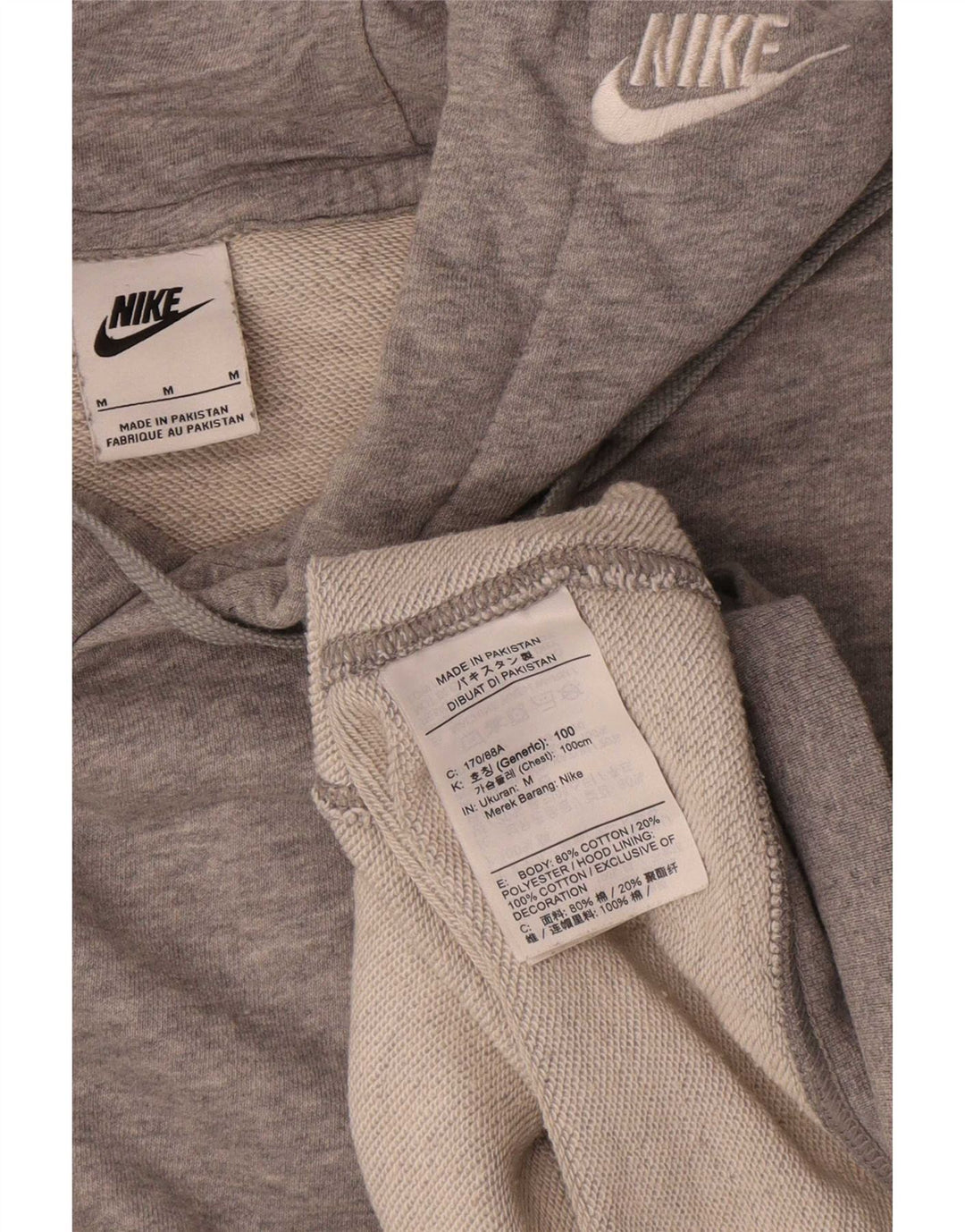 Nike Herre hættetrøje Jumper Medium Grey Bomuld