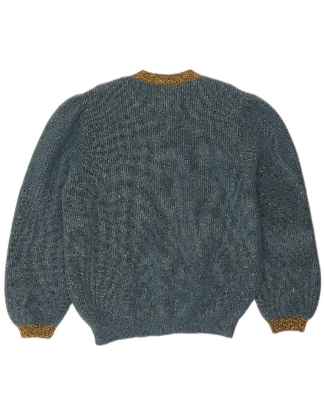 Vintage dame cardigan sweater UK 14 Large Blue Flecked