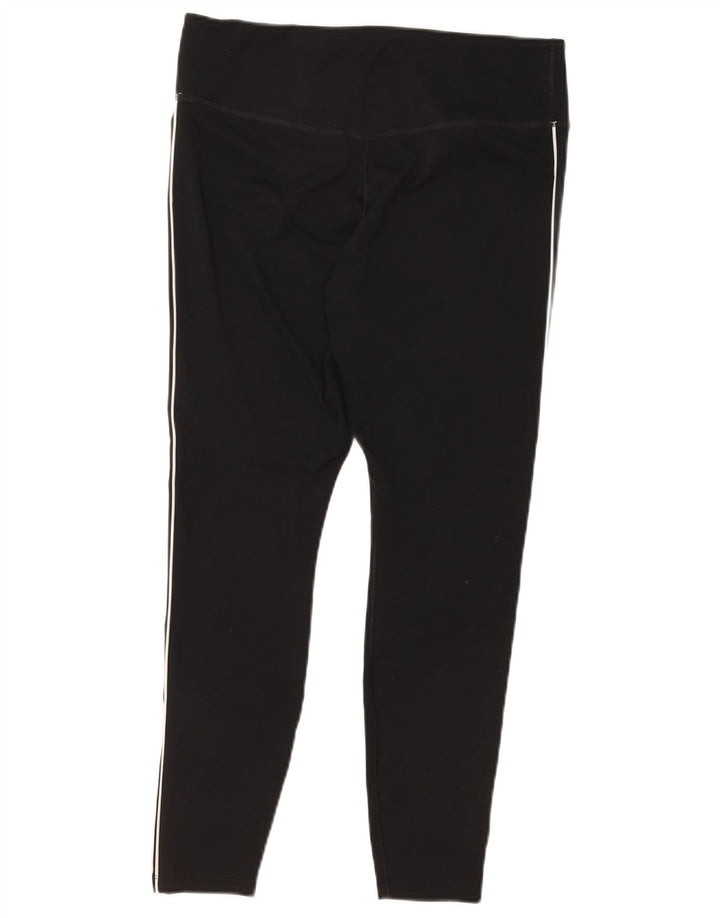 Nike Dame Grafiske Leggings UK 14 Large Sort Polyester