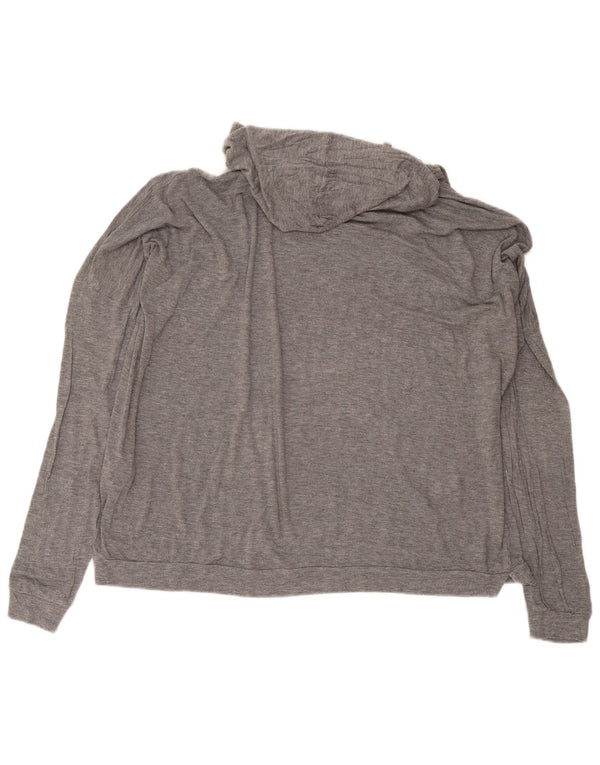 Zara Dame Trafaluc Oversized Hoodie Jumper UK 16 Large Grå Modal