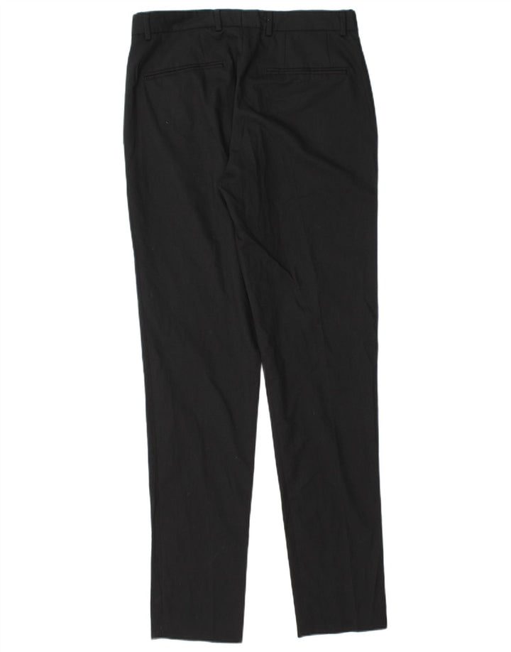 Zara Herre Slim Chino Bukser EU 38 Small W30 L32 Sort Polyester