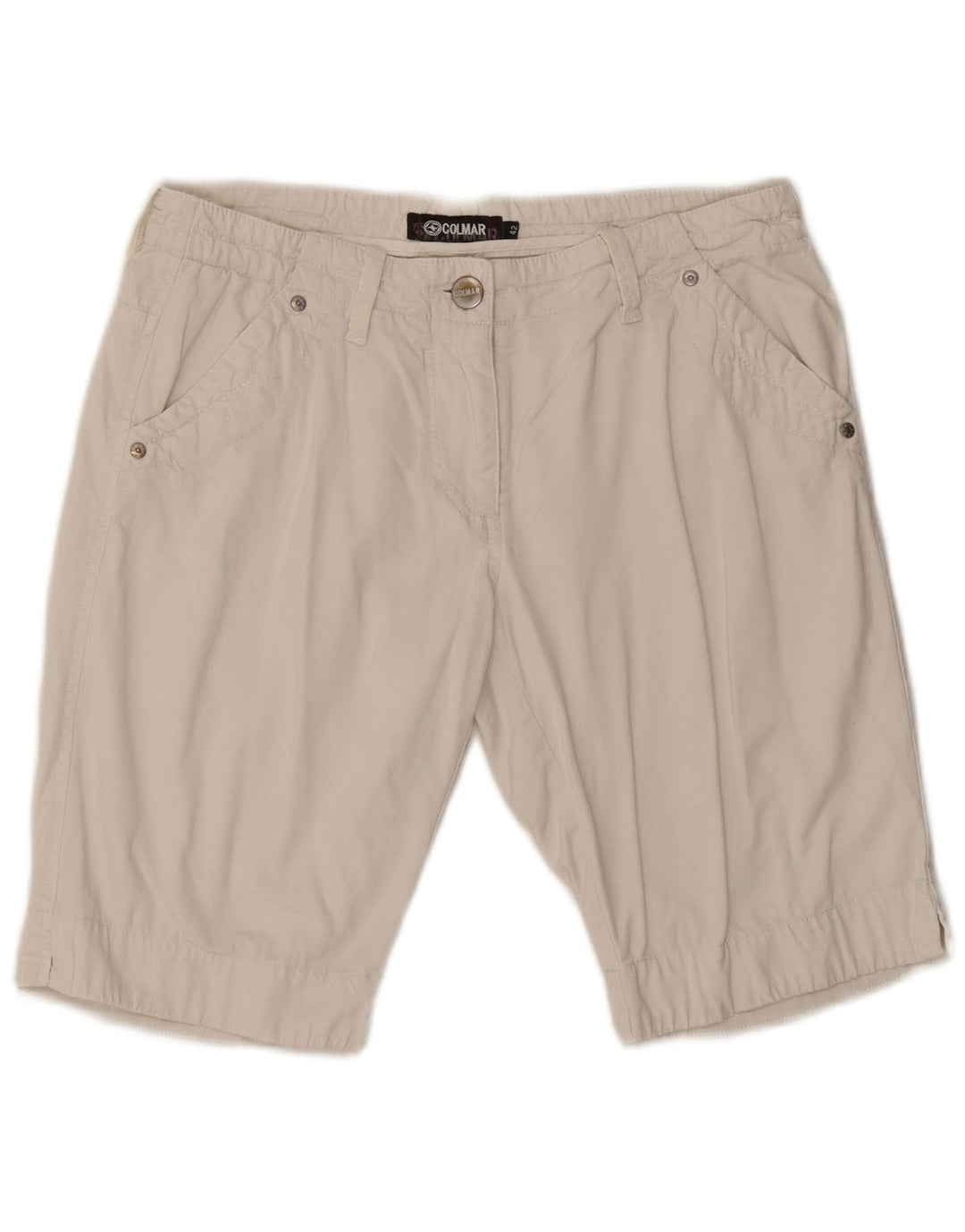 Colmar Chino Shorts til kvinder IT 42 Medium W30 Hvid Bomuld