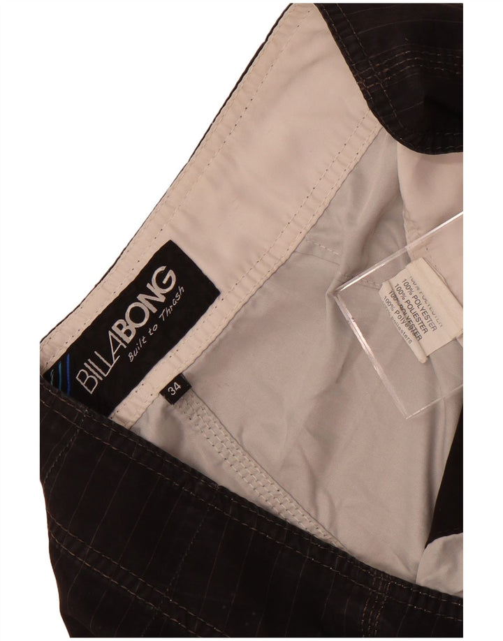 Billabong Herre grafiske svømmeshorts store sorte nålestribet polyester