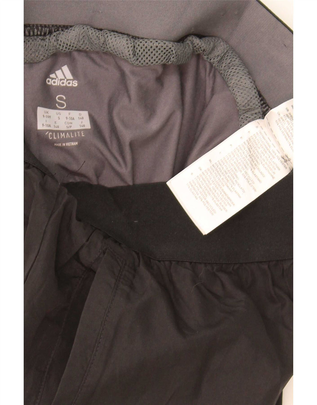 Adidas Boys Climalite Sportshorts 9-10 år Small Black Polyester